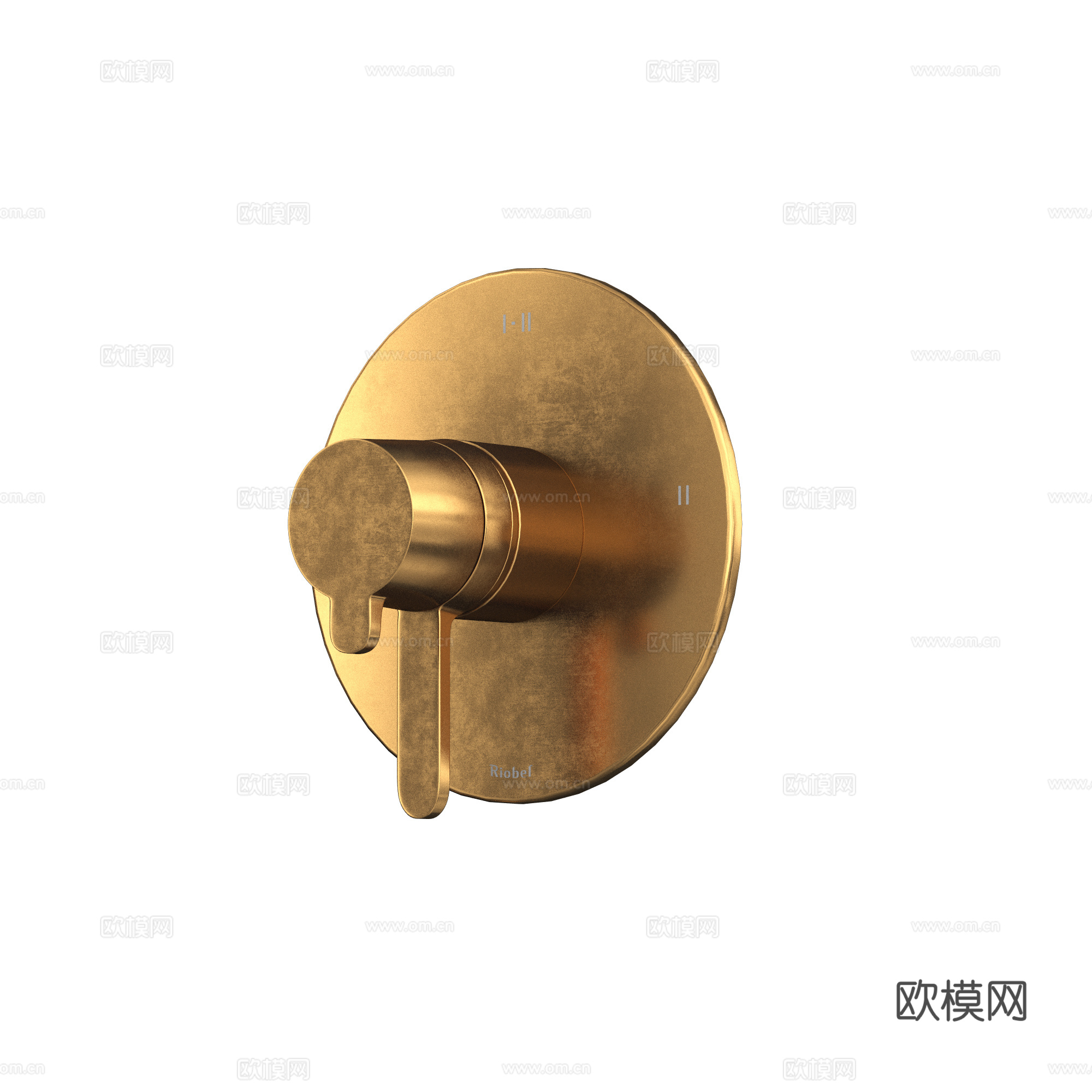 现代轻奢淋浴花洒3d模型