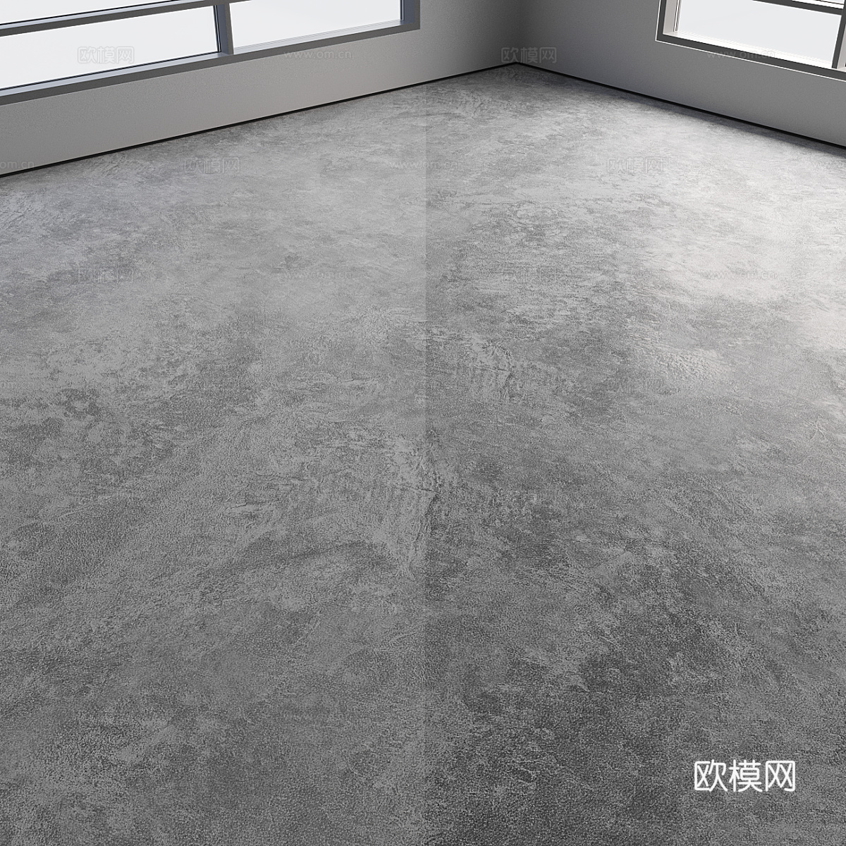 现代混凝土地面自流平材质3d模型