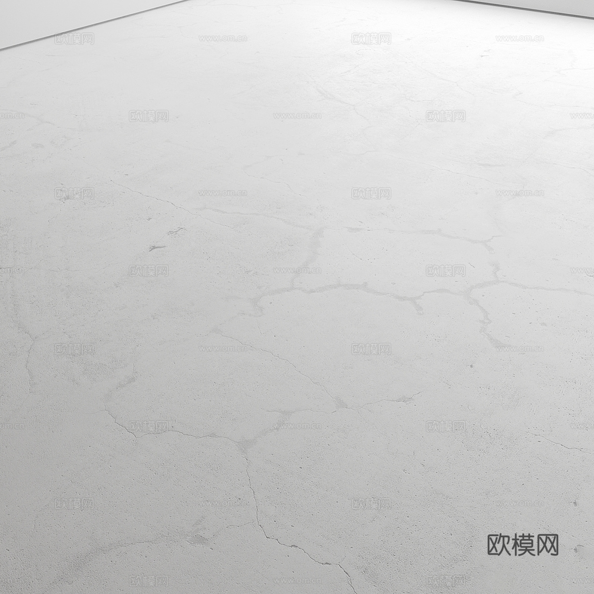 现代侘寂水泥地面自流平材质3d模型
