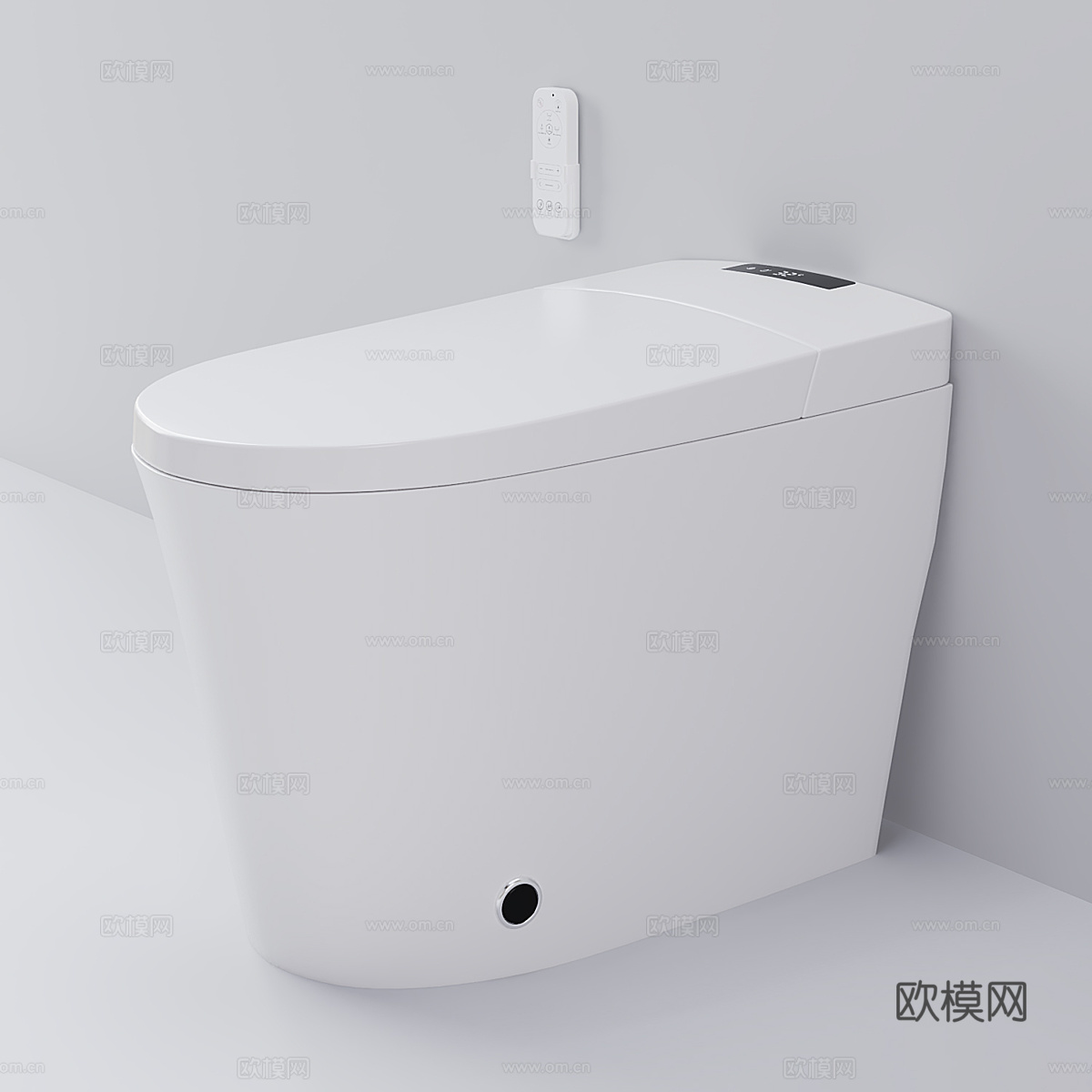 智能马桶3d模型