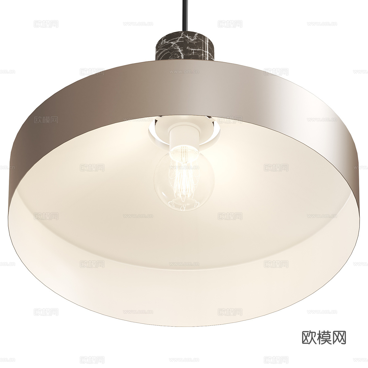 现代奶油风 Elvas 装饰吊灯3d模型