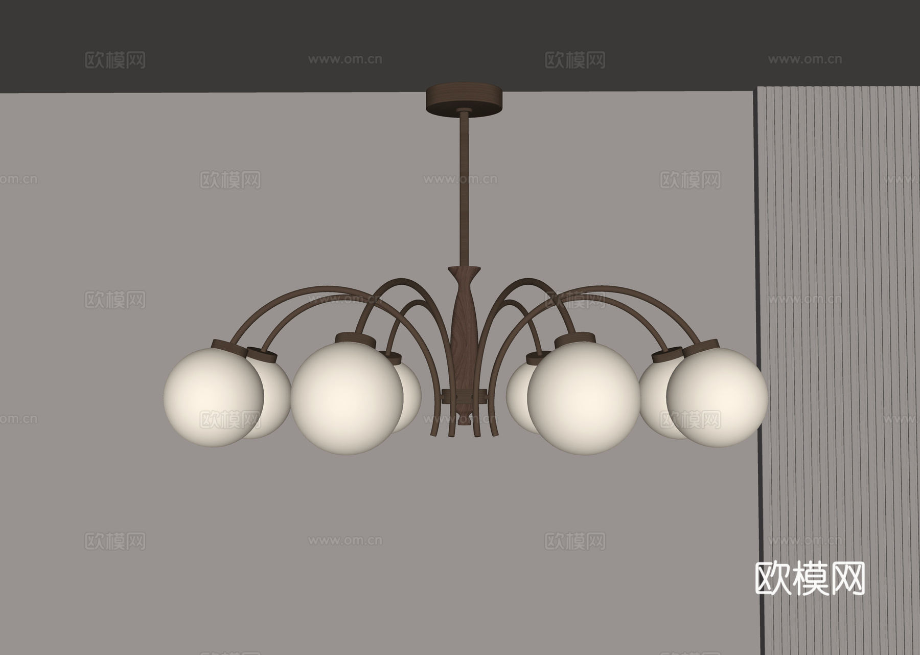 吊灯su模型下载（渲染图2）
