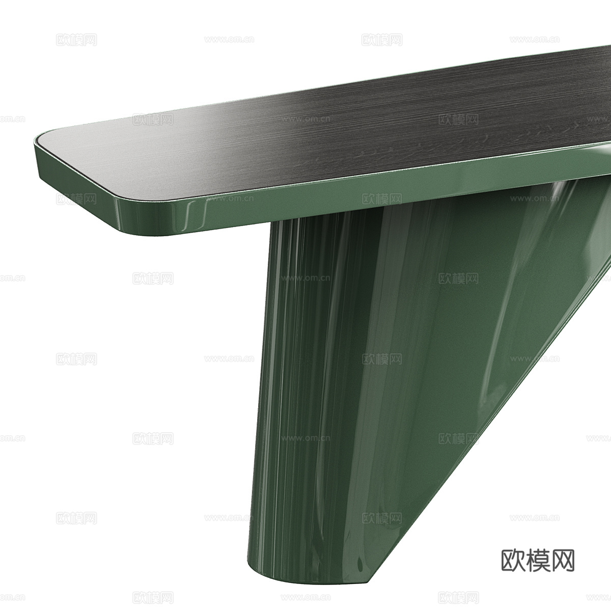现代意式长餐桌3d模型
