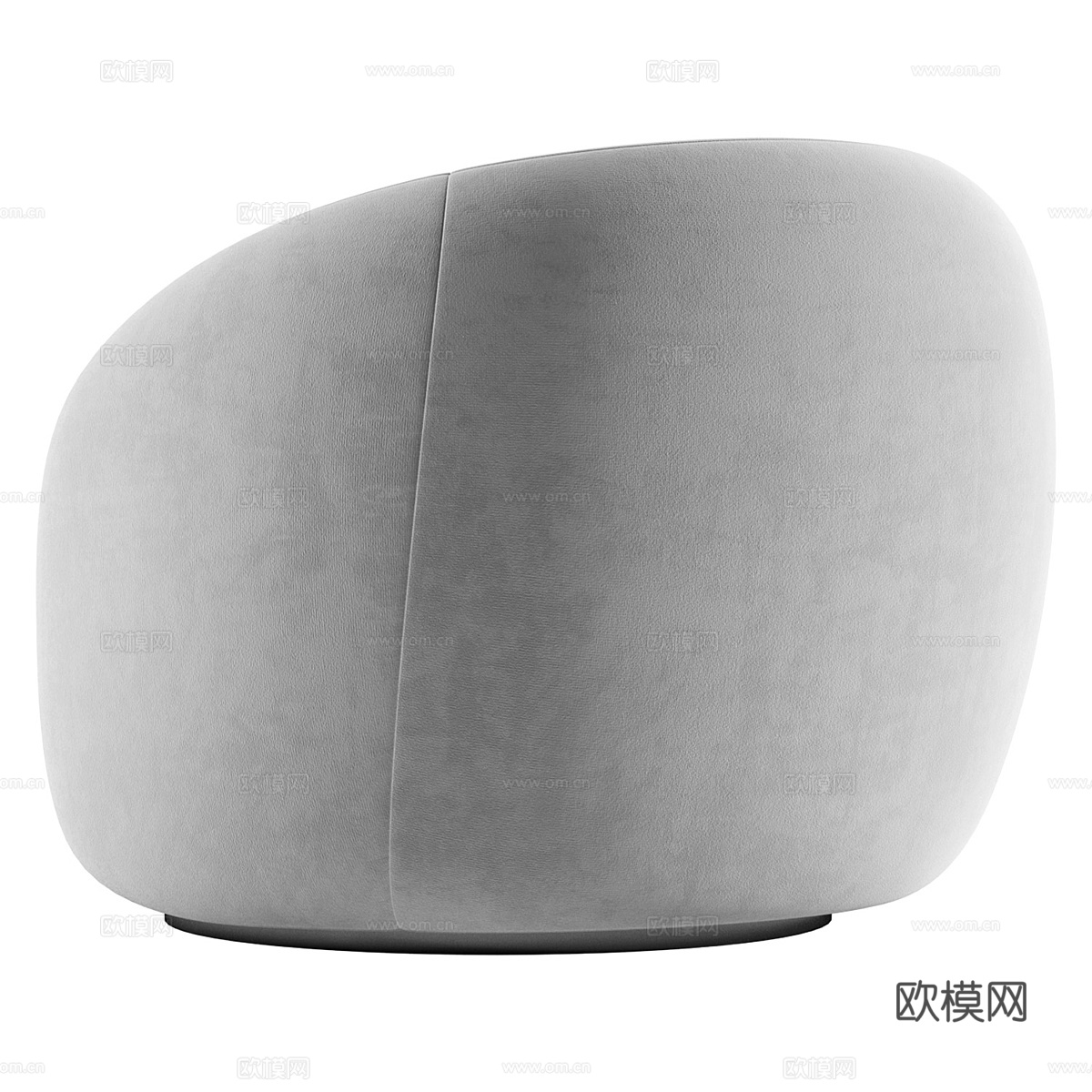现代意式奶油风 Aria 扶手椅3d模型