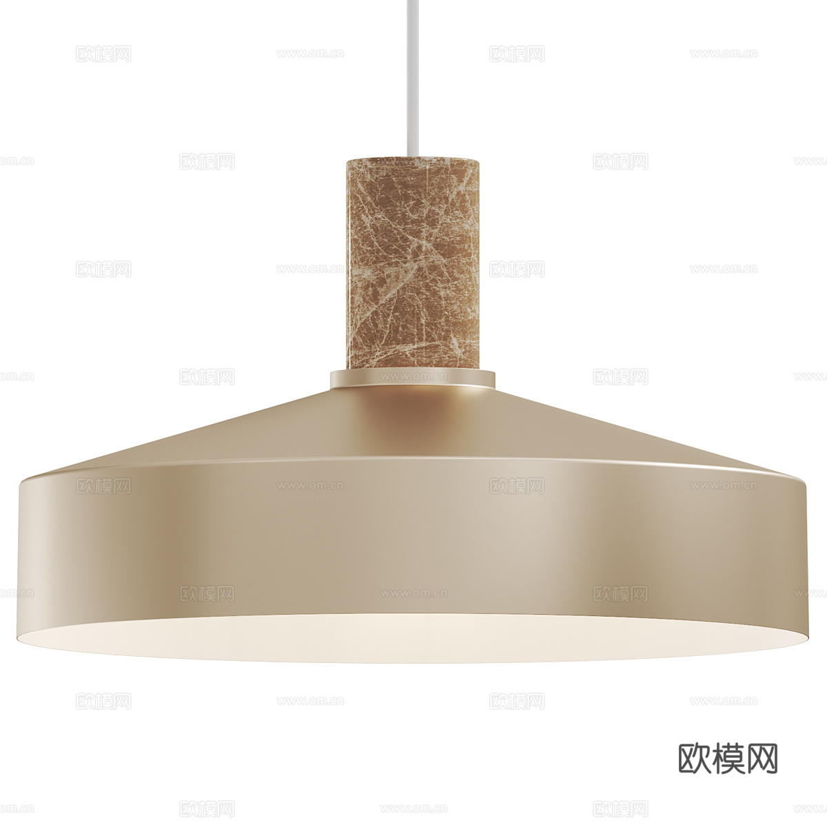 现代奶油风 Elvas 装饰吊灯3d模型