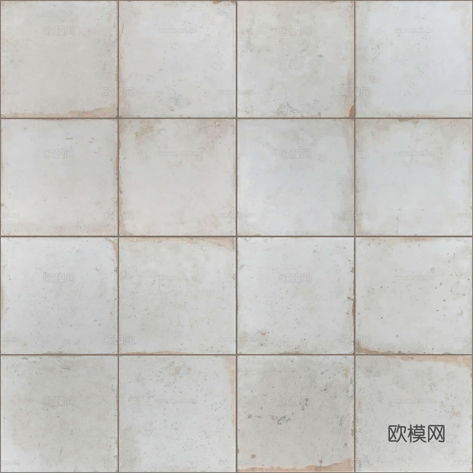 无缝白色做旧仿古砖