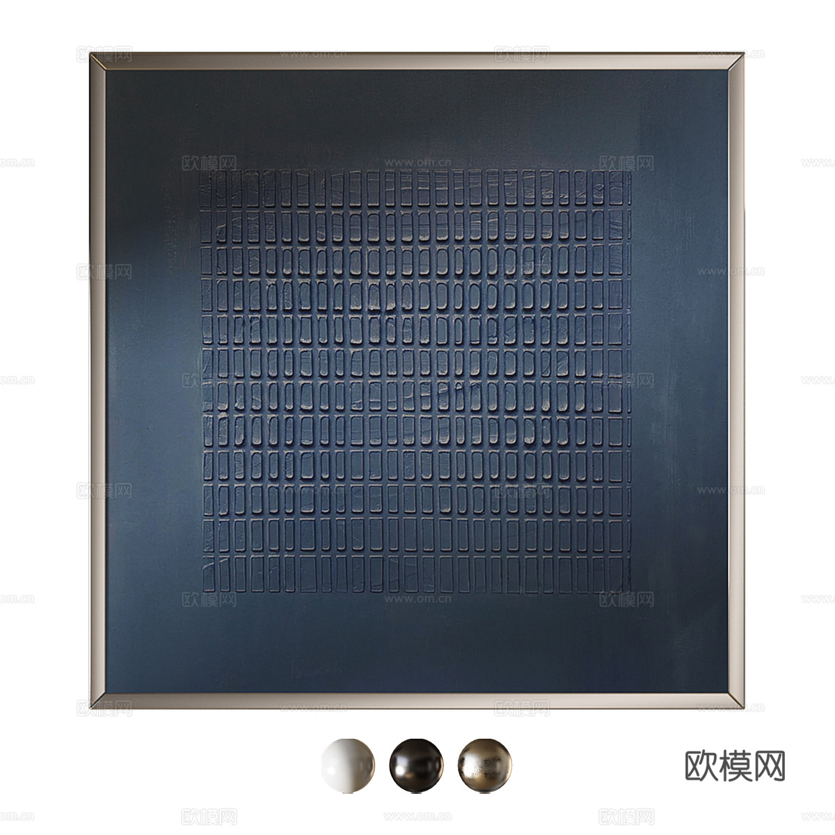 新中式轻奢装饰挂画3d模型