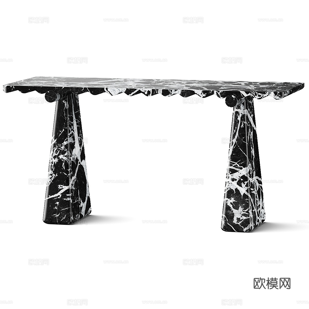 现代意式大理石端景台3d模型
