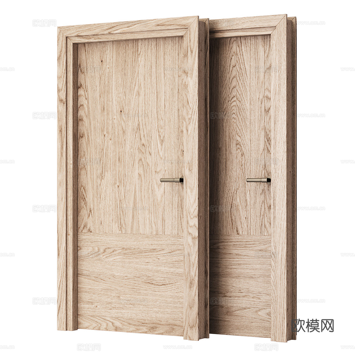 原木木门 木门 单开门3d模型