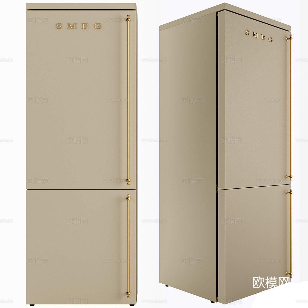 现代奶油风厨房电器3d模型
