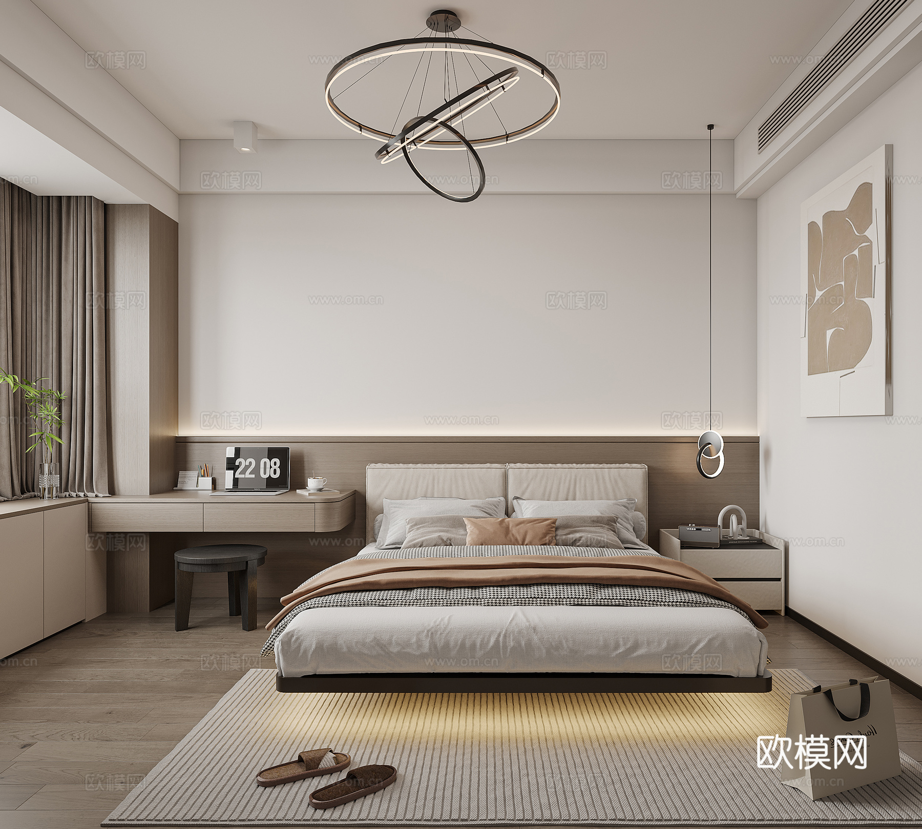 现代简约整体模型3d模型