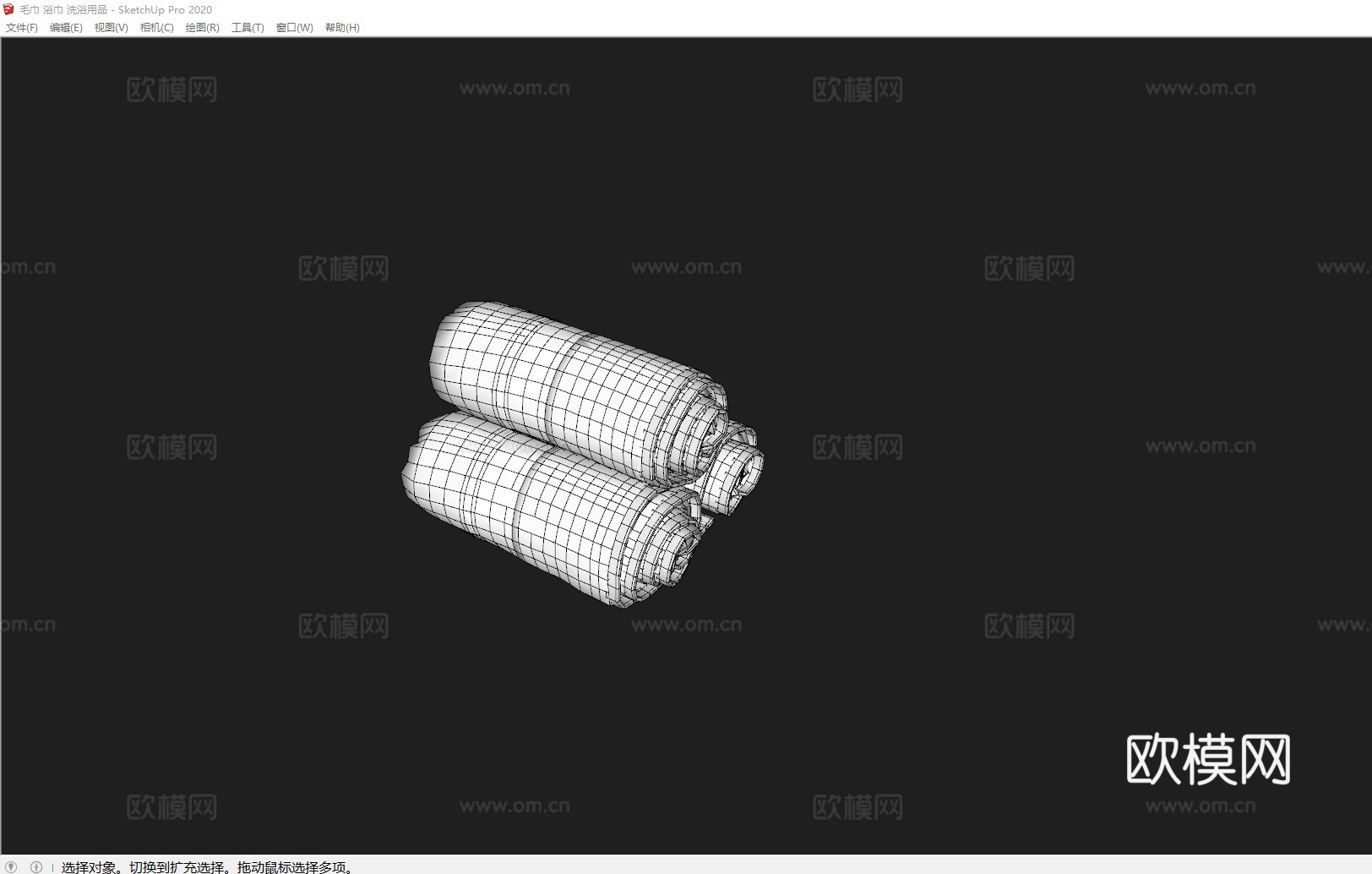 毛巾 浴巾 洗浴用品su模型
