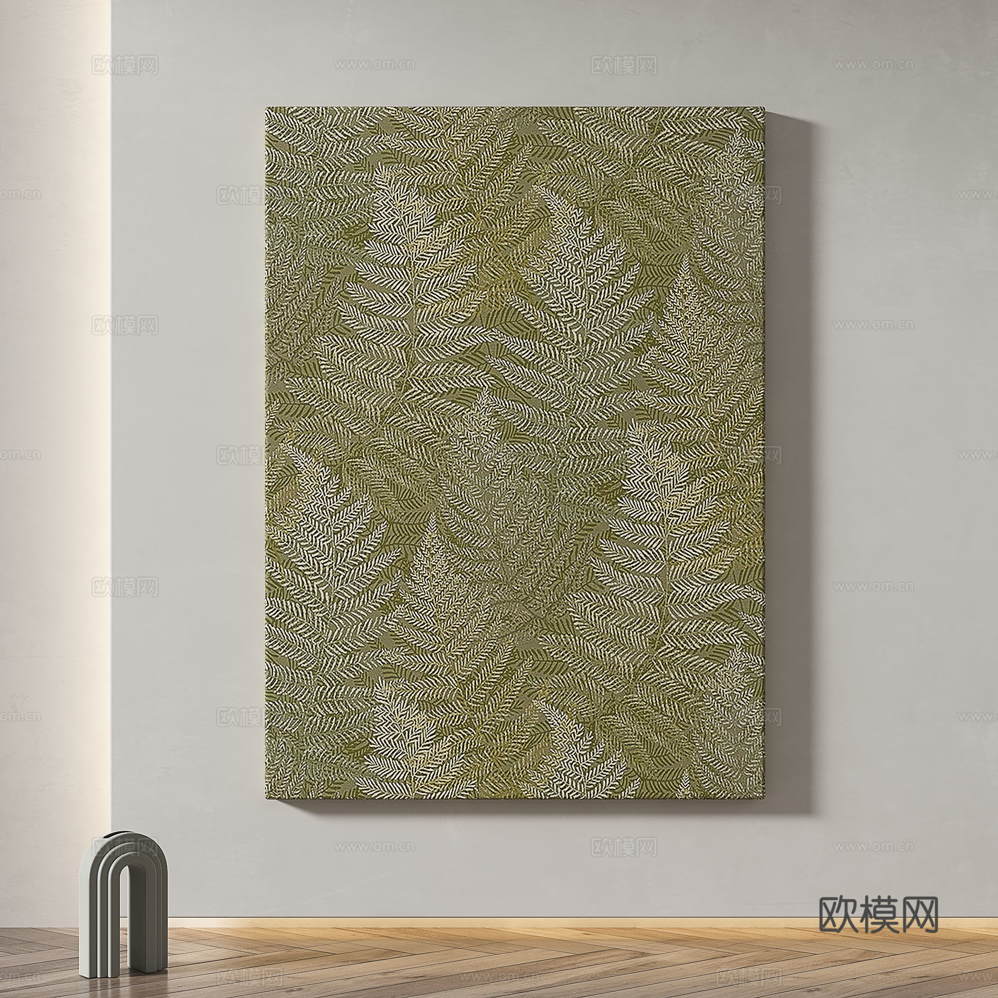 现代，简约，抽象，装饰画3d模型