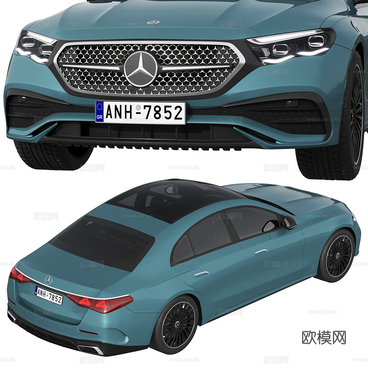 梅赛德斯-奔驰 E 级 AMG 2023 轿车3d模型