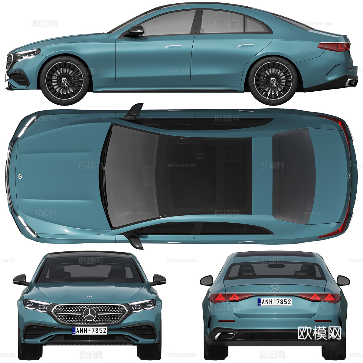 梅赛德斯-奔驰 E 级 AMG 2023 轿车3d模型
