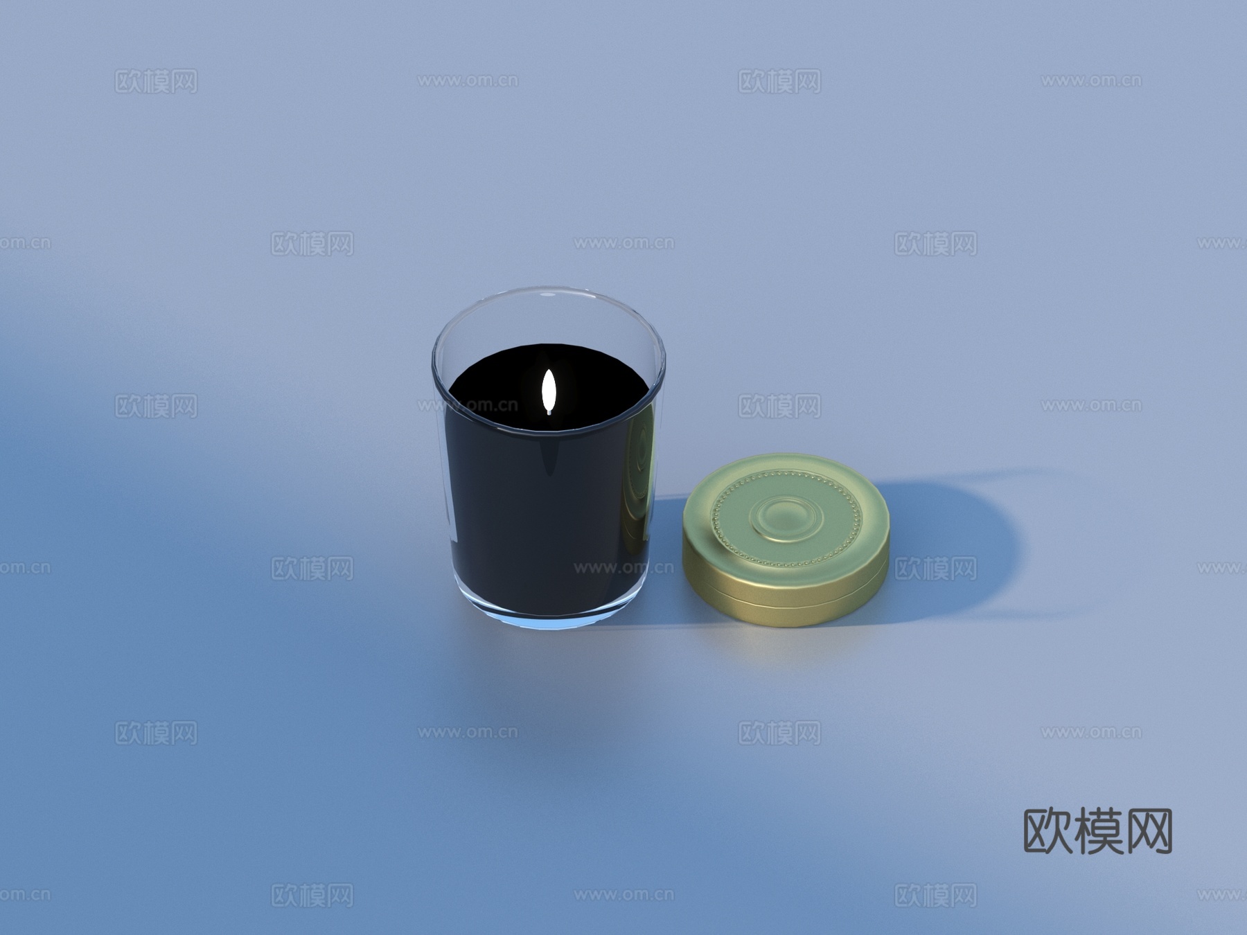 蜡烛 化妆品3d模型