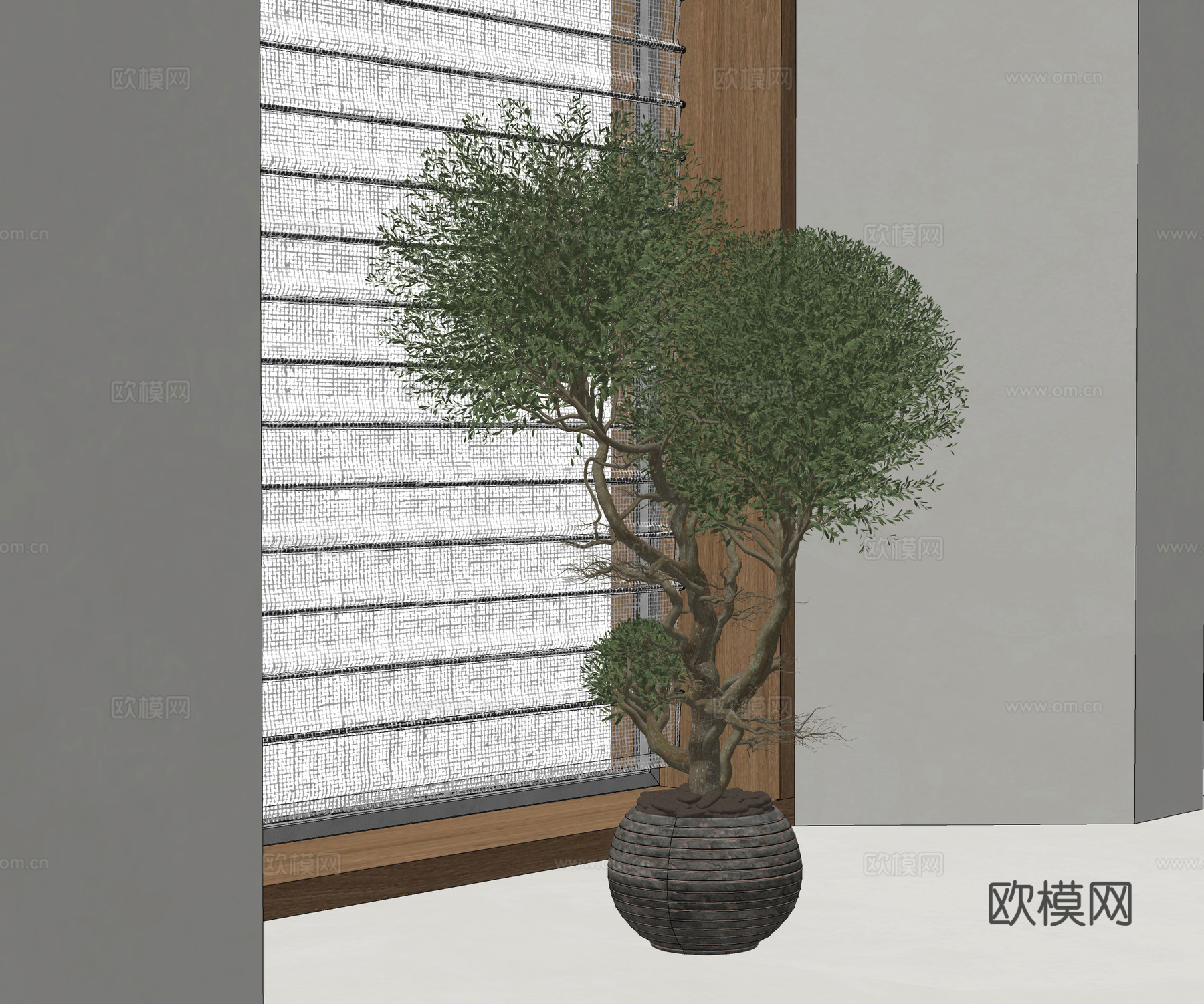植物盆栽 绿植盆栽 盆景su模型