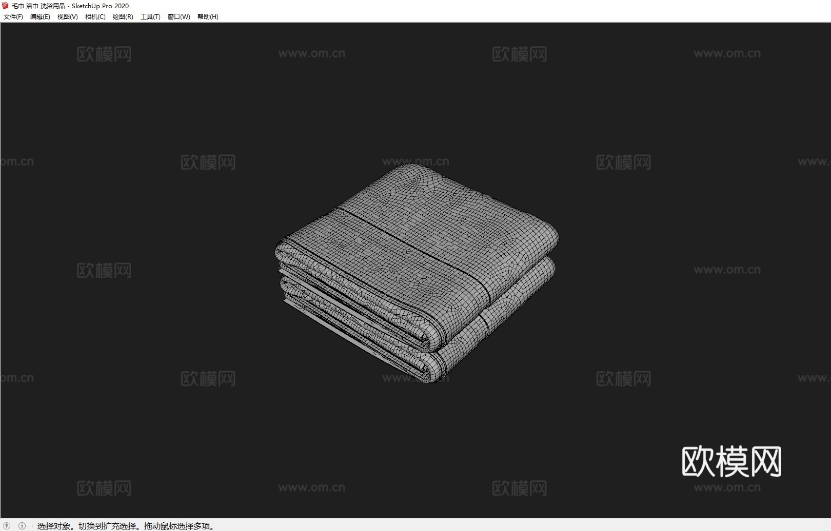 毛巾 浴巾 洗浴用品su模型