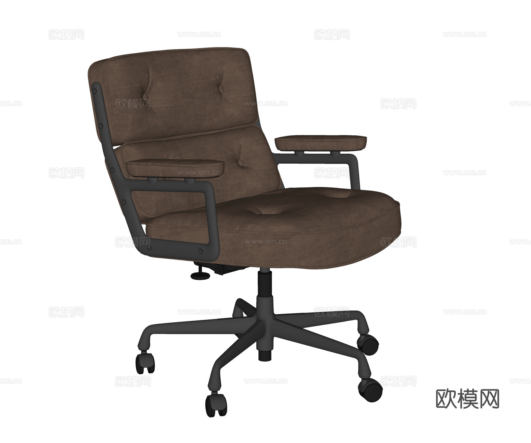 Herman Miller 现代办公椅 皮革办公椅 培训椅su模型