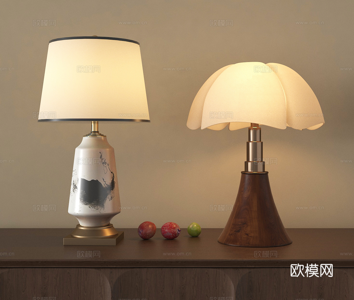 台灯 桌面灯 床头灯 阅读灯3d模型
