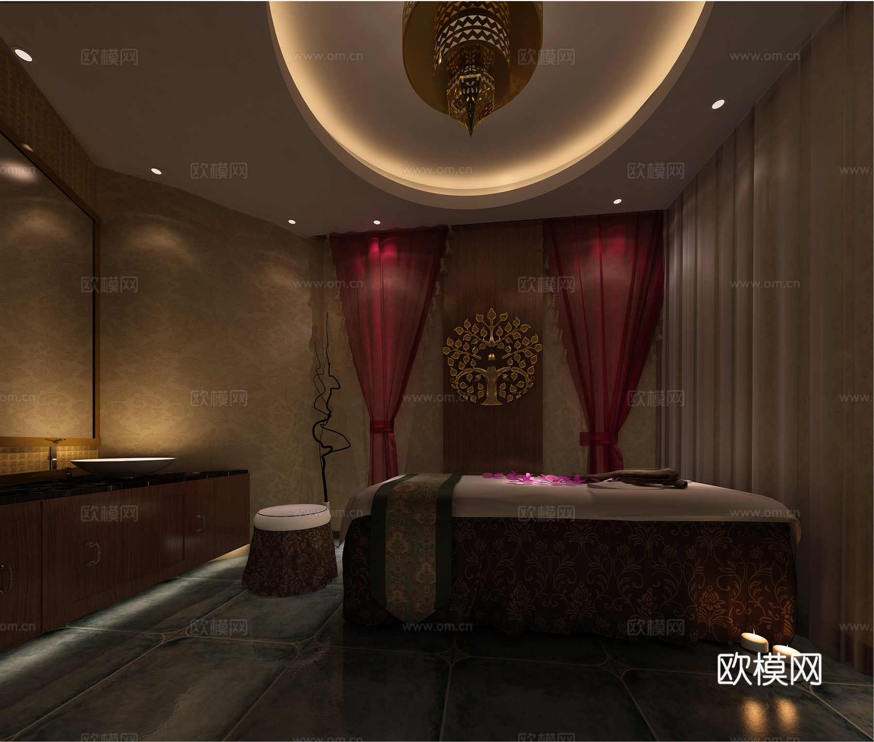 SPA间免费3d模型