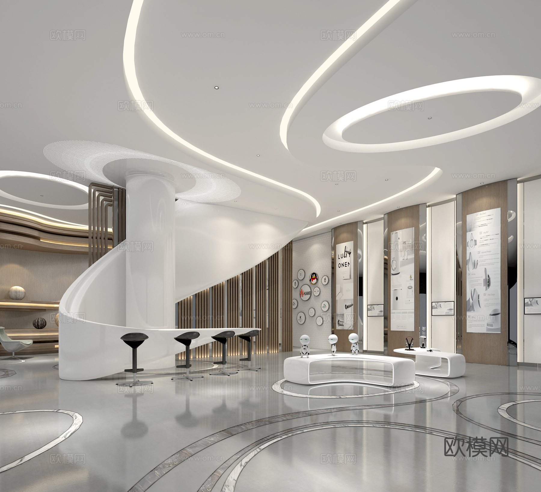 科技类型展厅3d模型