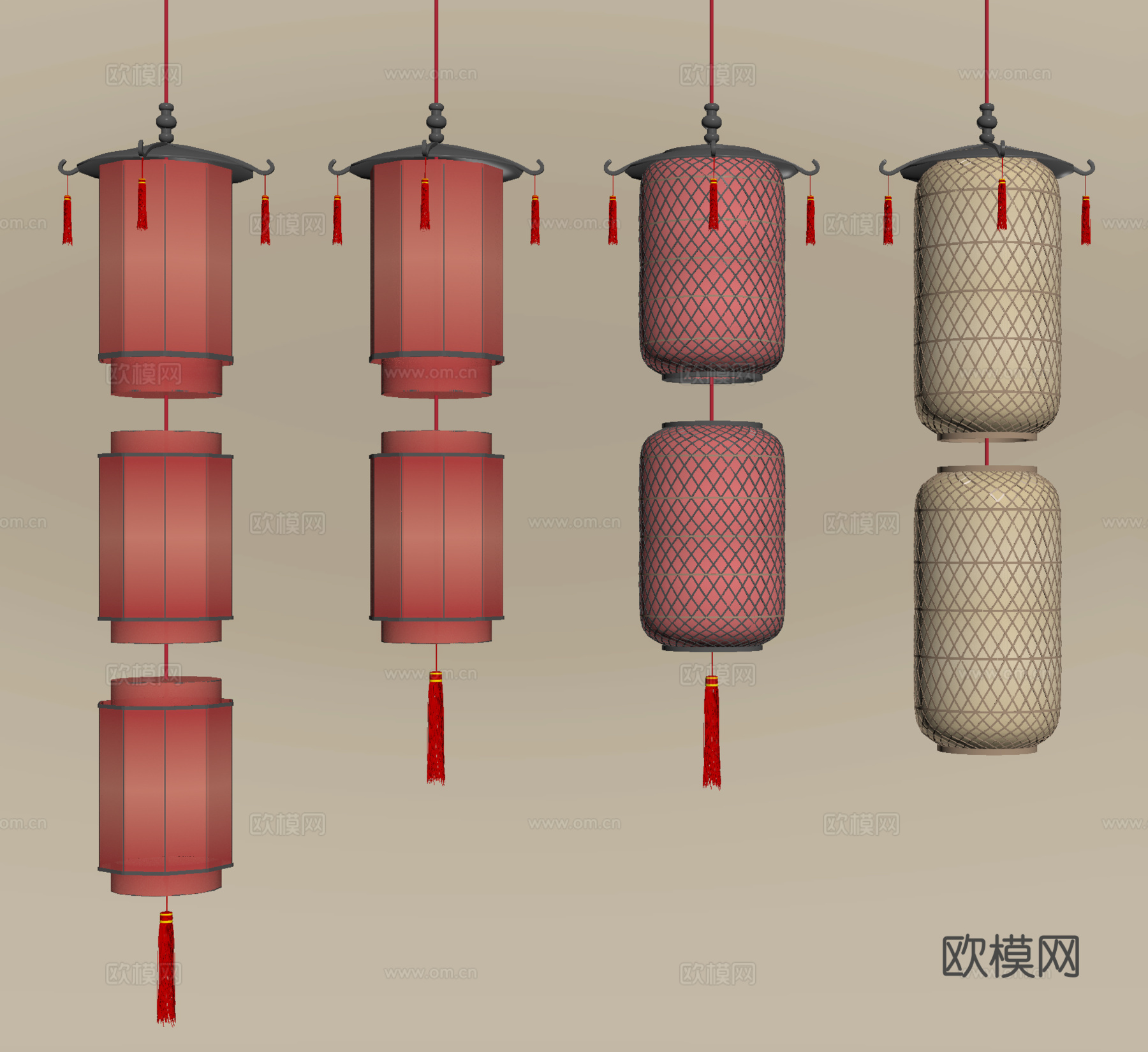 吊灯 灯笼 装饰灯 氛围灯su模型
