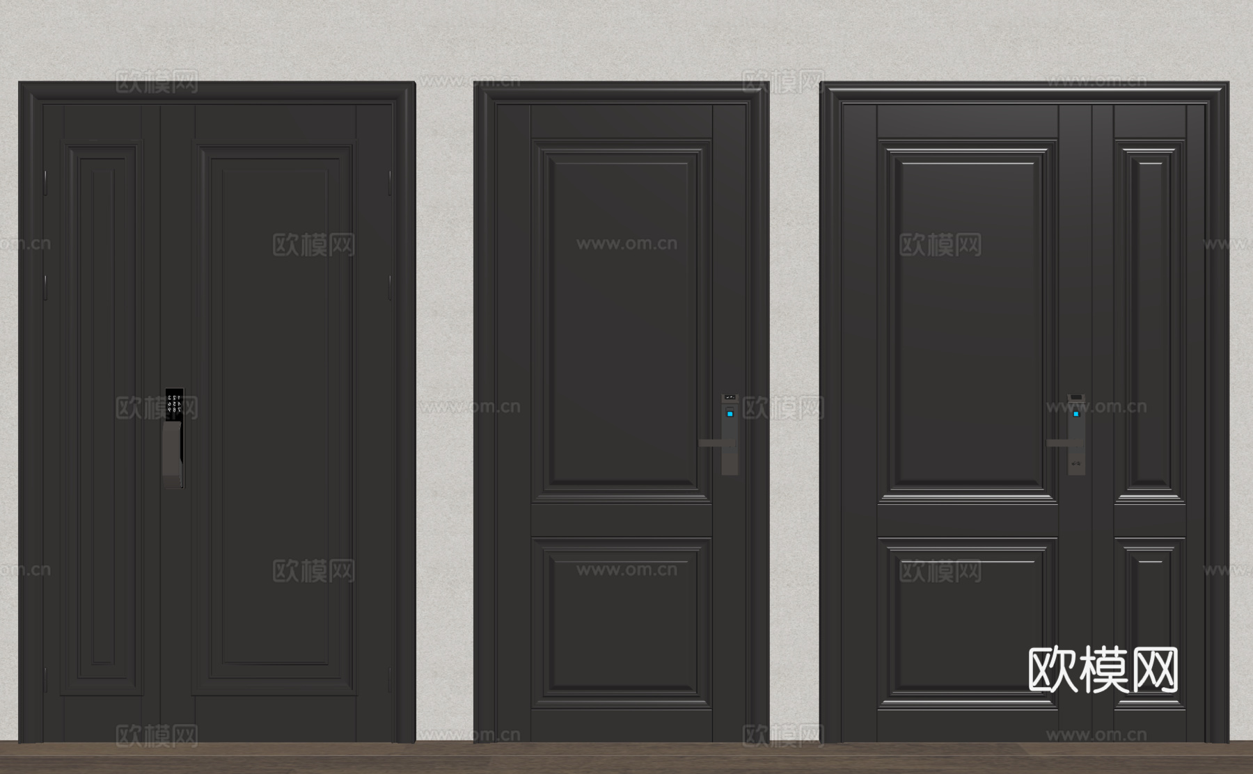 防盗门 入户门 进户门su模型