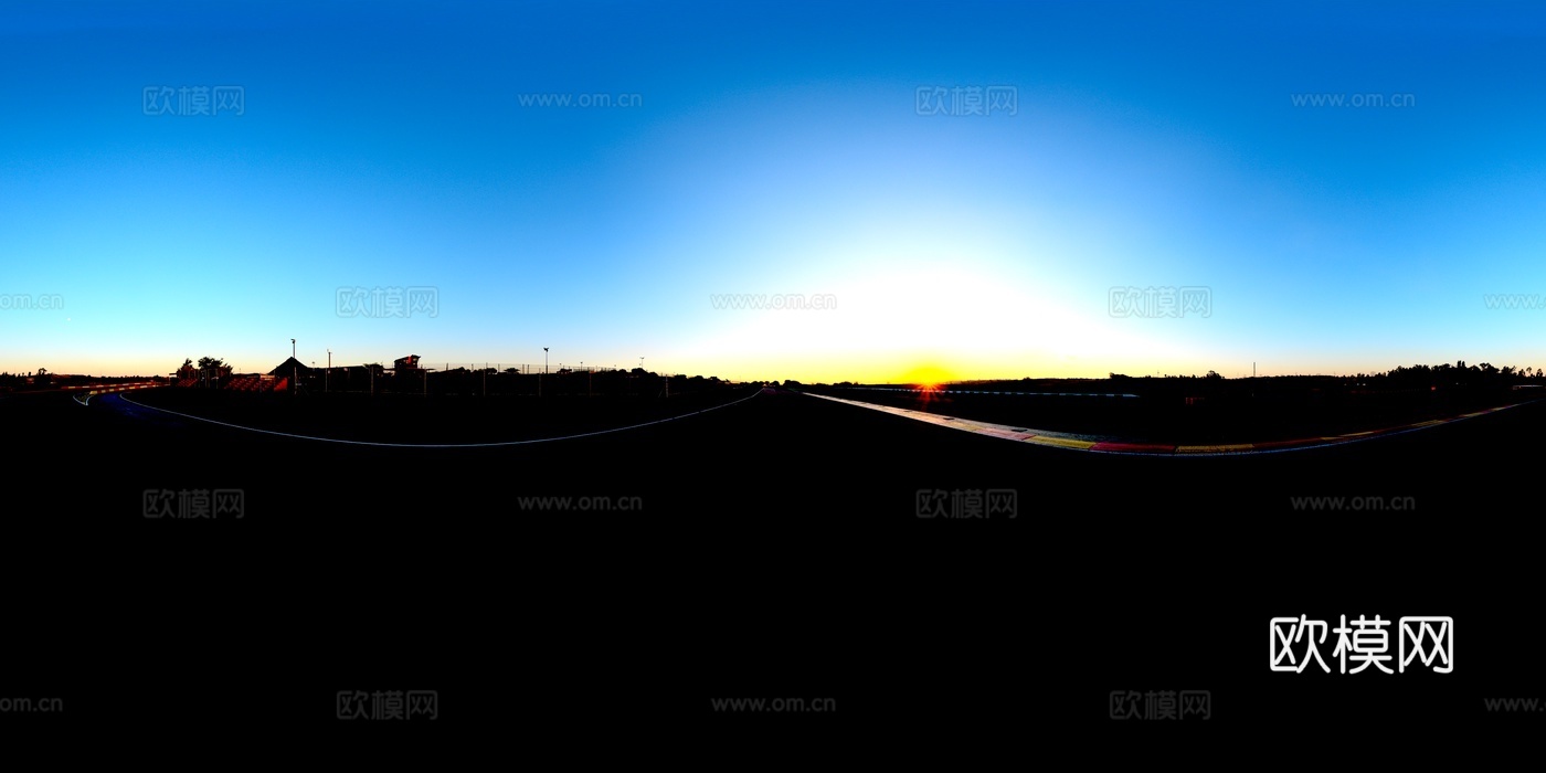 现代户外_机场黄昏贴图