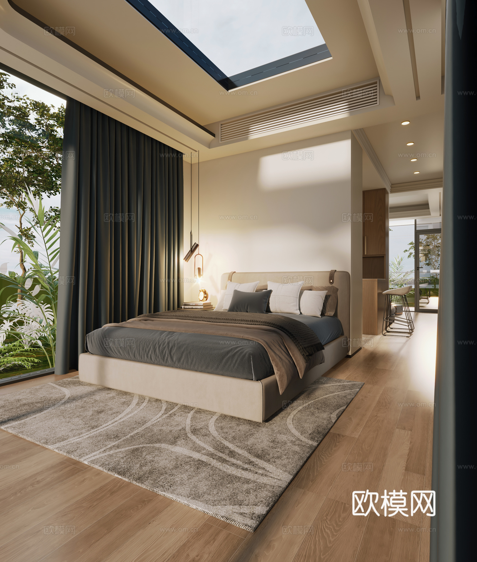 太空舱现代公寓3d模型