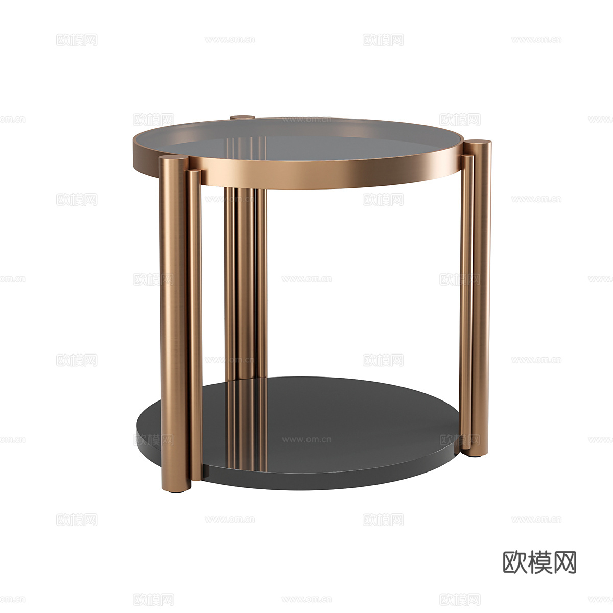 现代简约轻奢茶几 茶几 简约茶几 圆形茶几3d模型