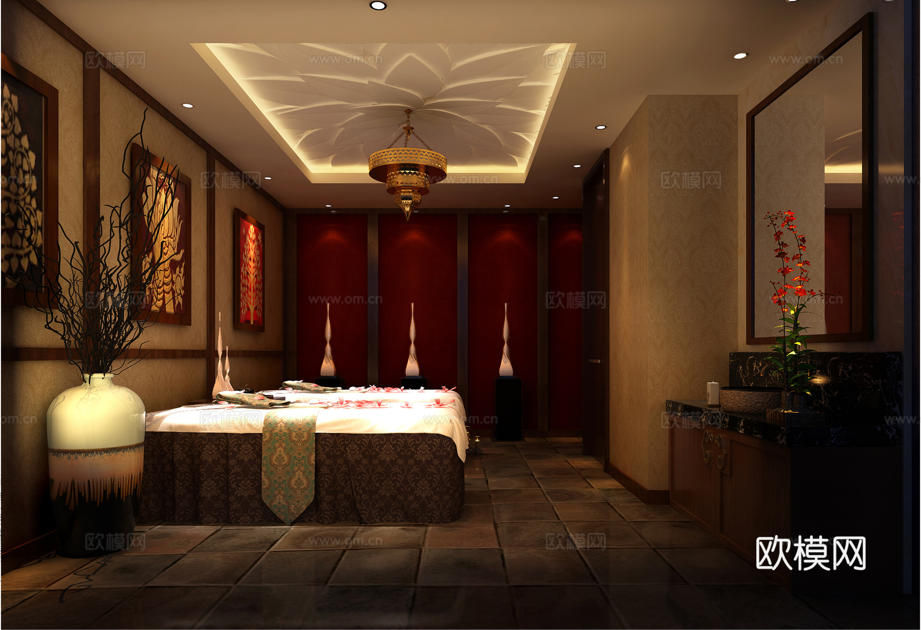 SPA间3d模型
