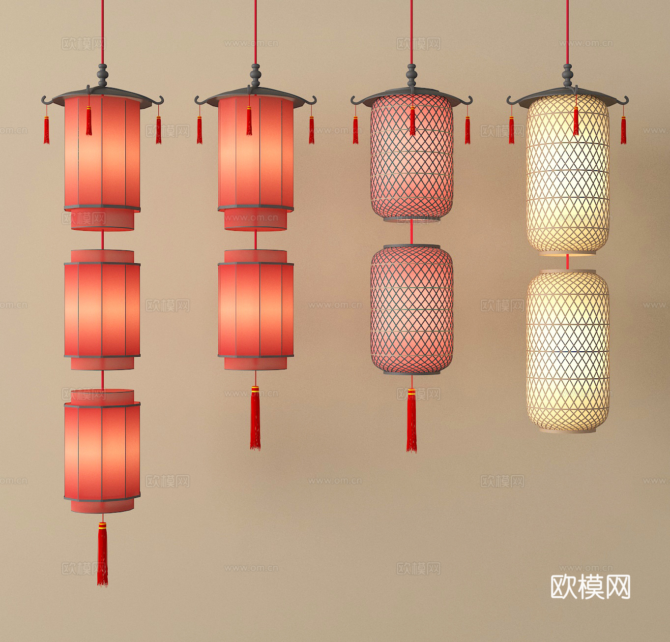 吊灯 灯笼 装饰灯 氛围灯3d模型