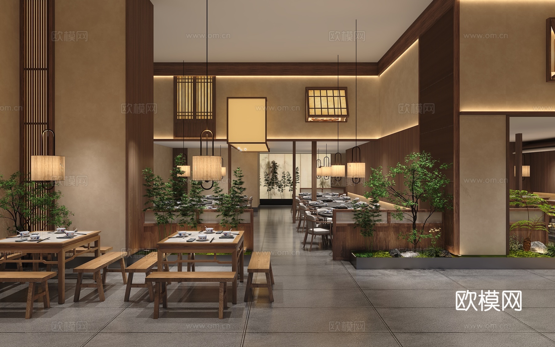 餐厅 餐饮店3d模型