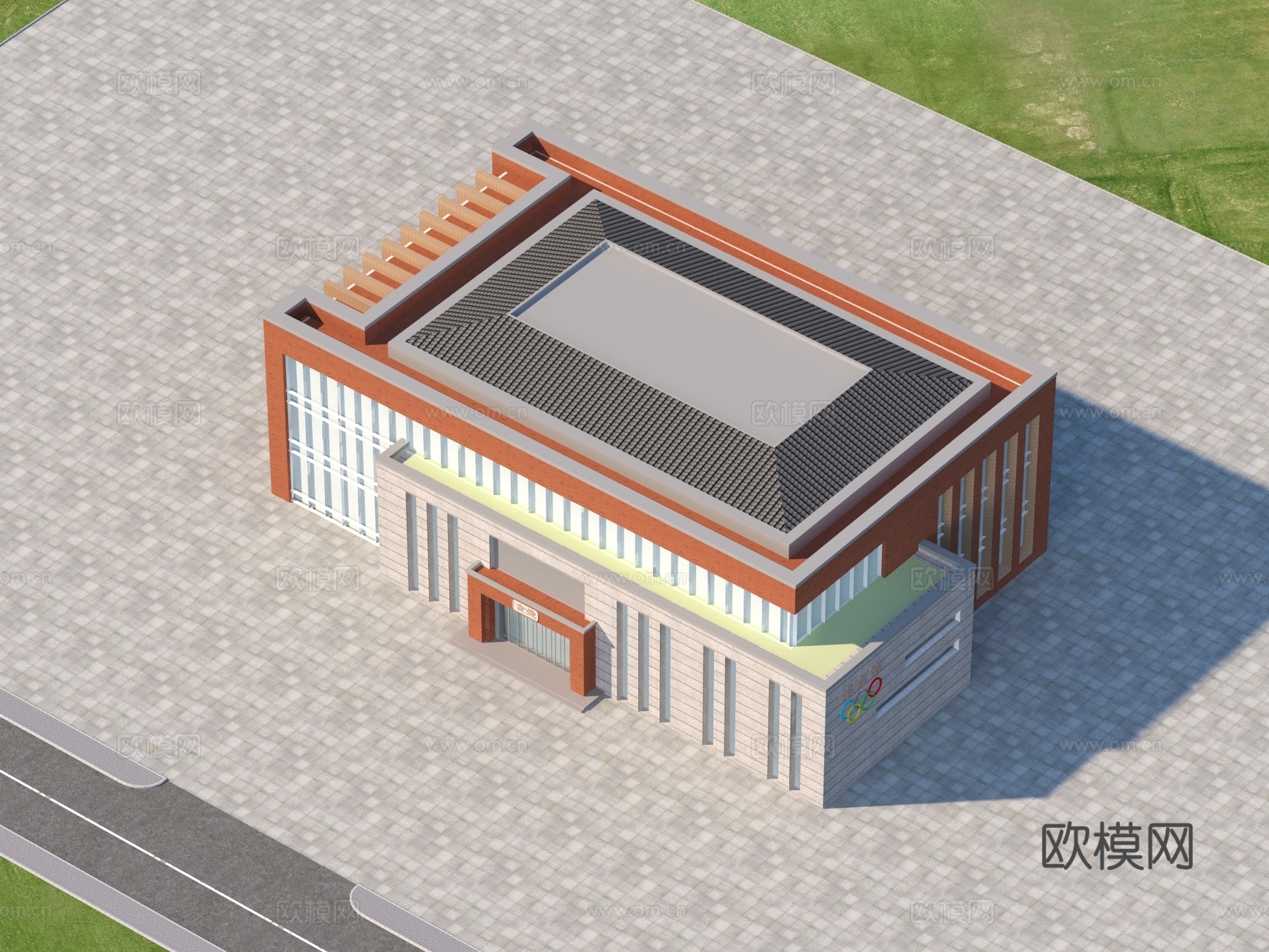 建筑 学校 宿舍 教学楼3d模型