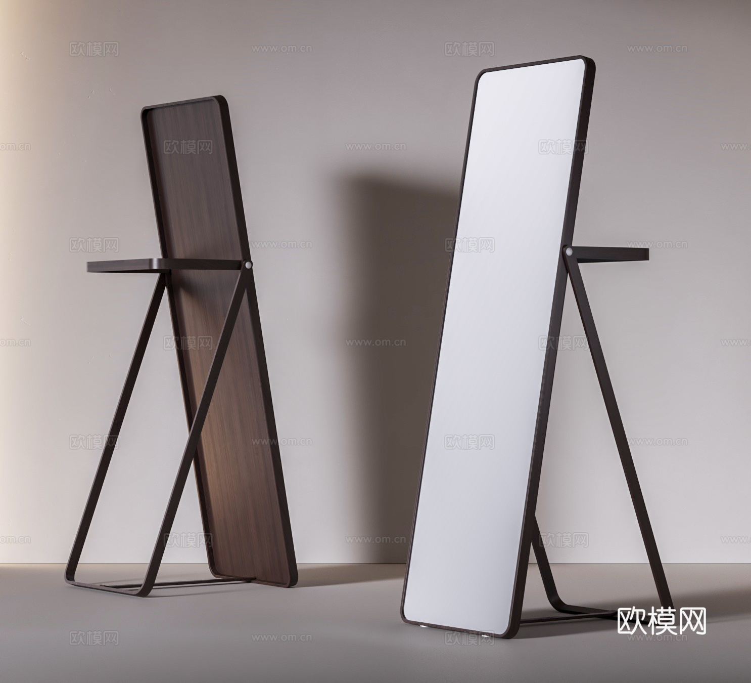试衣镜 全身镜 换衣镜 落地镜子3d模型