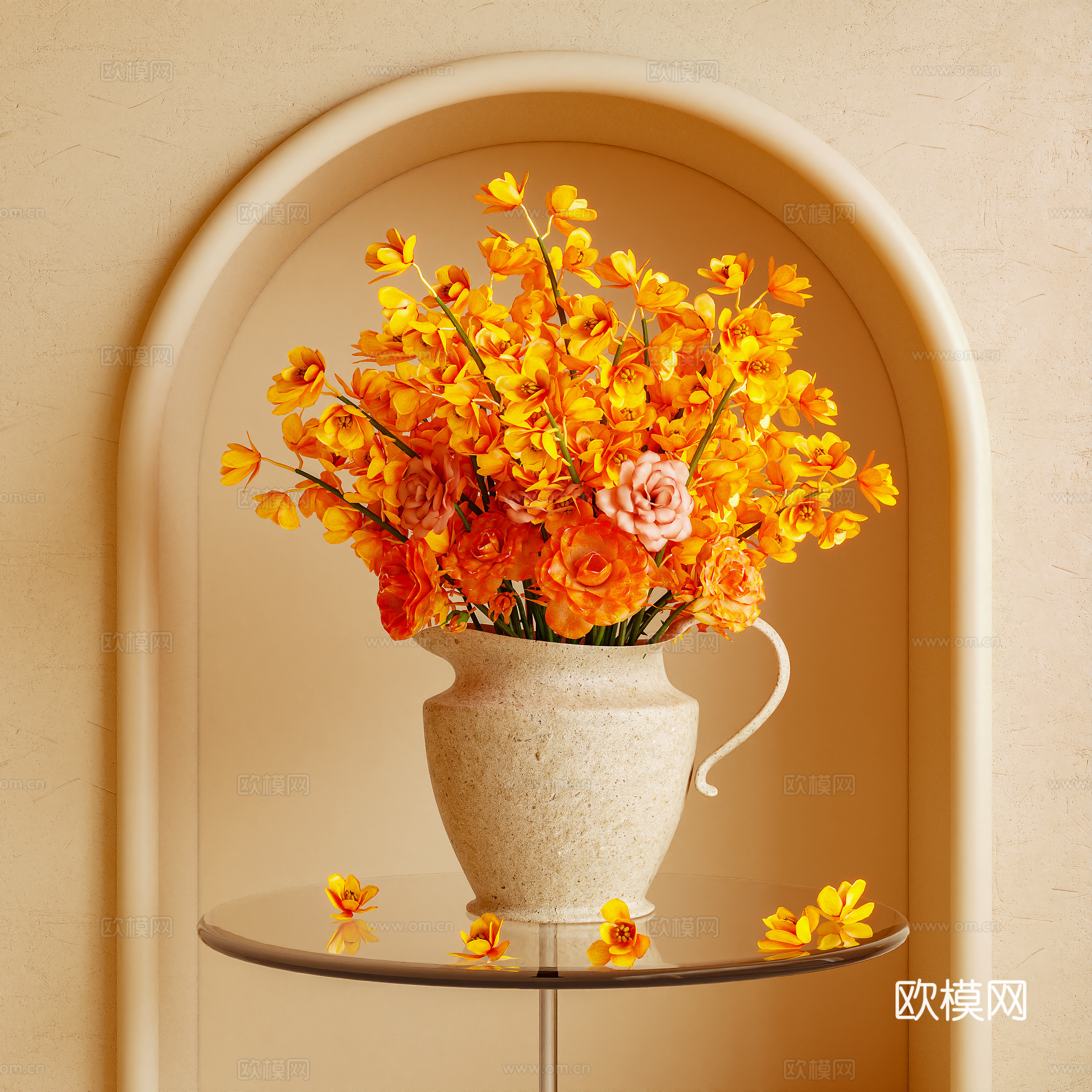 花卉 插花3d模型