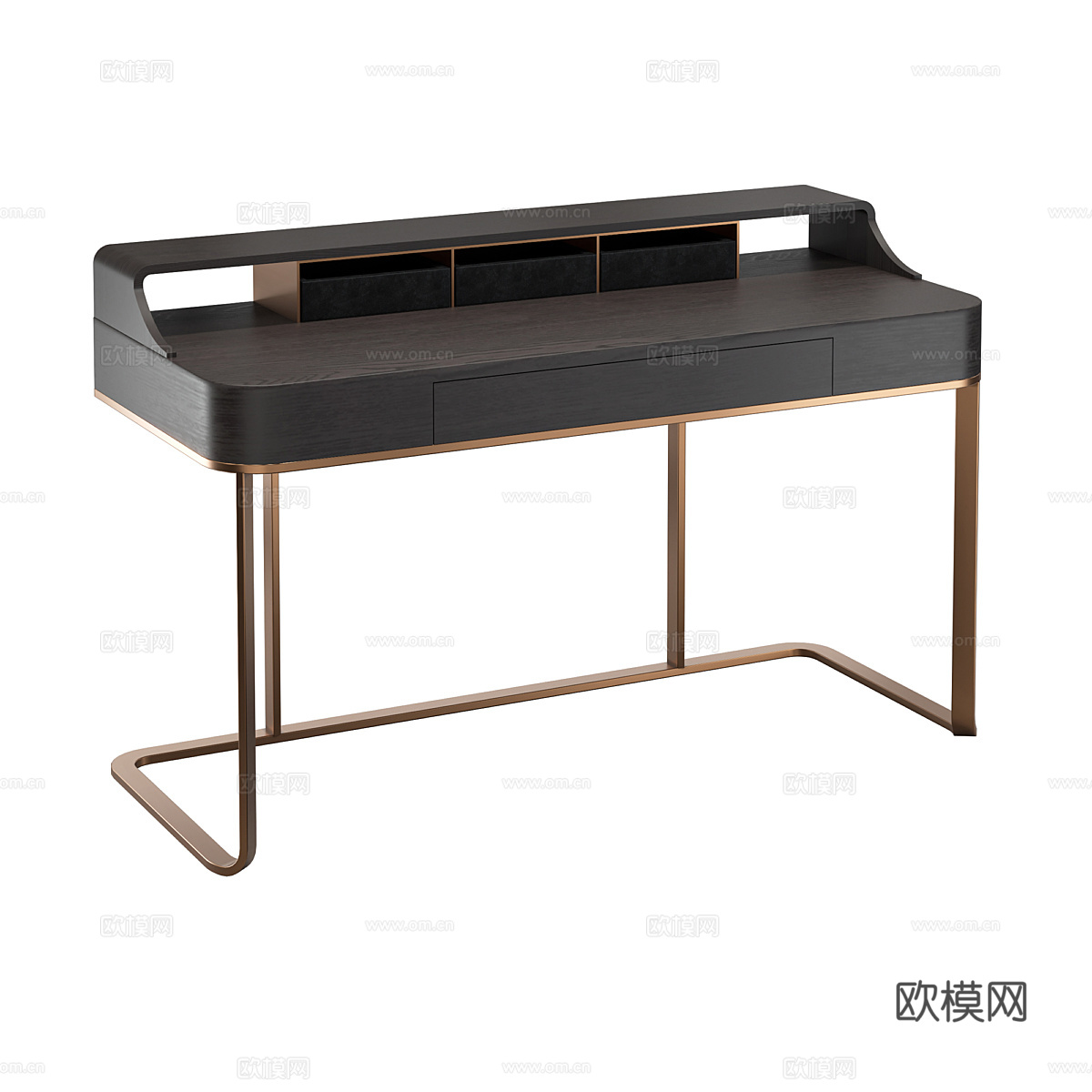 北欧简约梳妆台 梳妆台  简约梳妆台 书桌3d模型