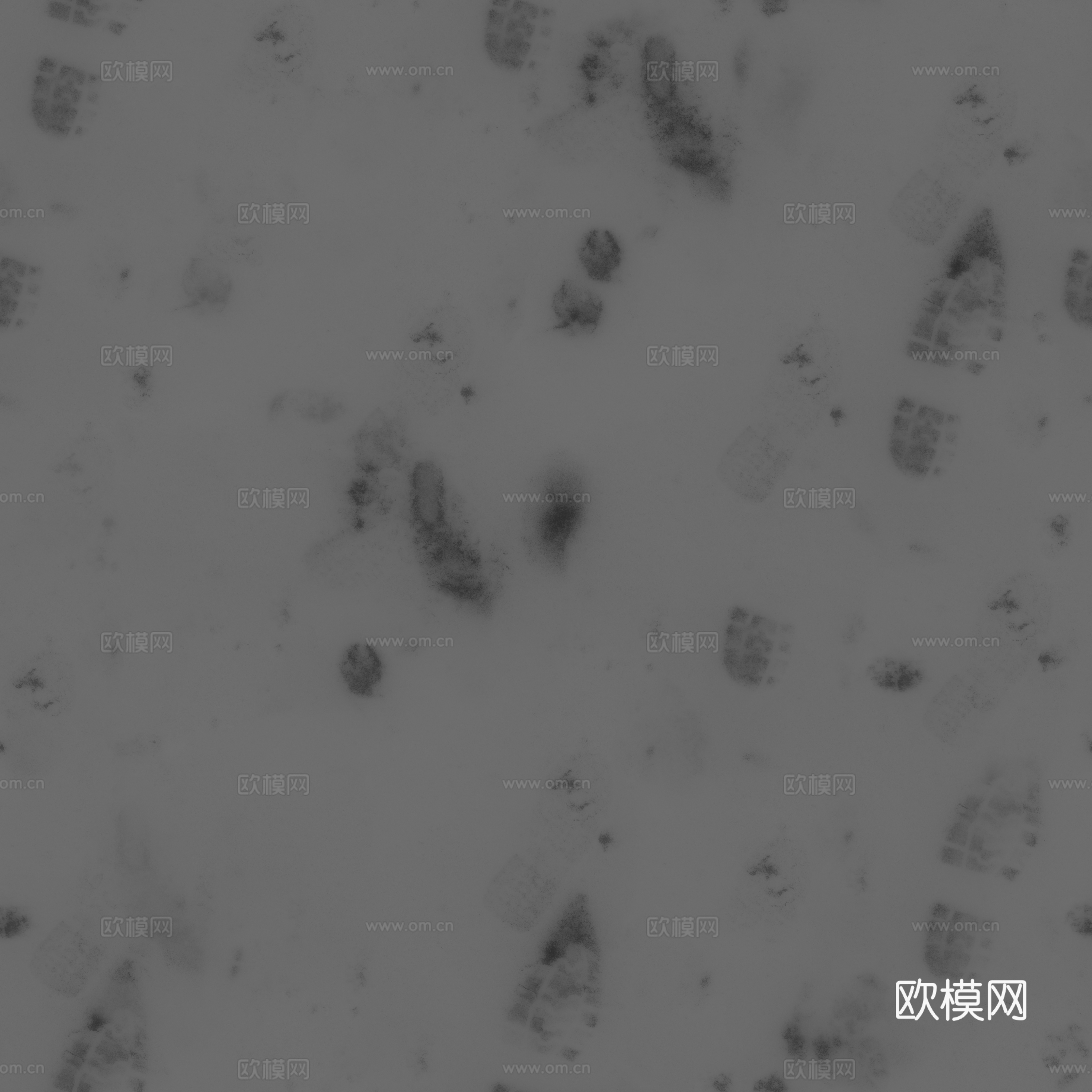 雪地脚印贴图纹理
