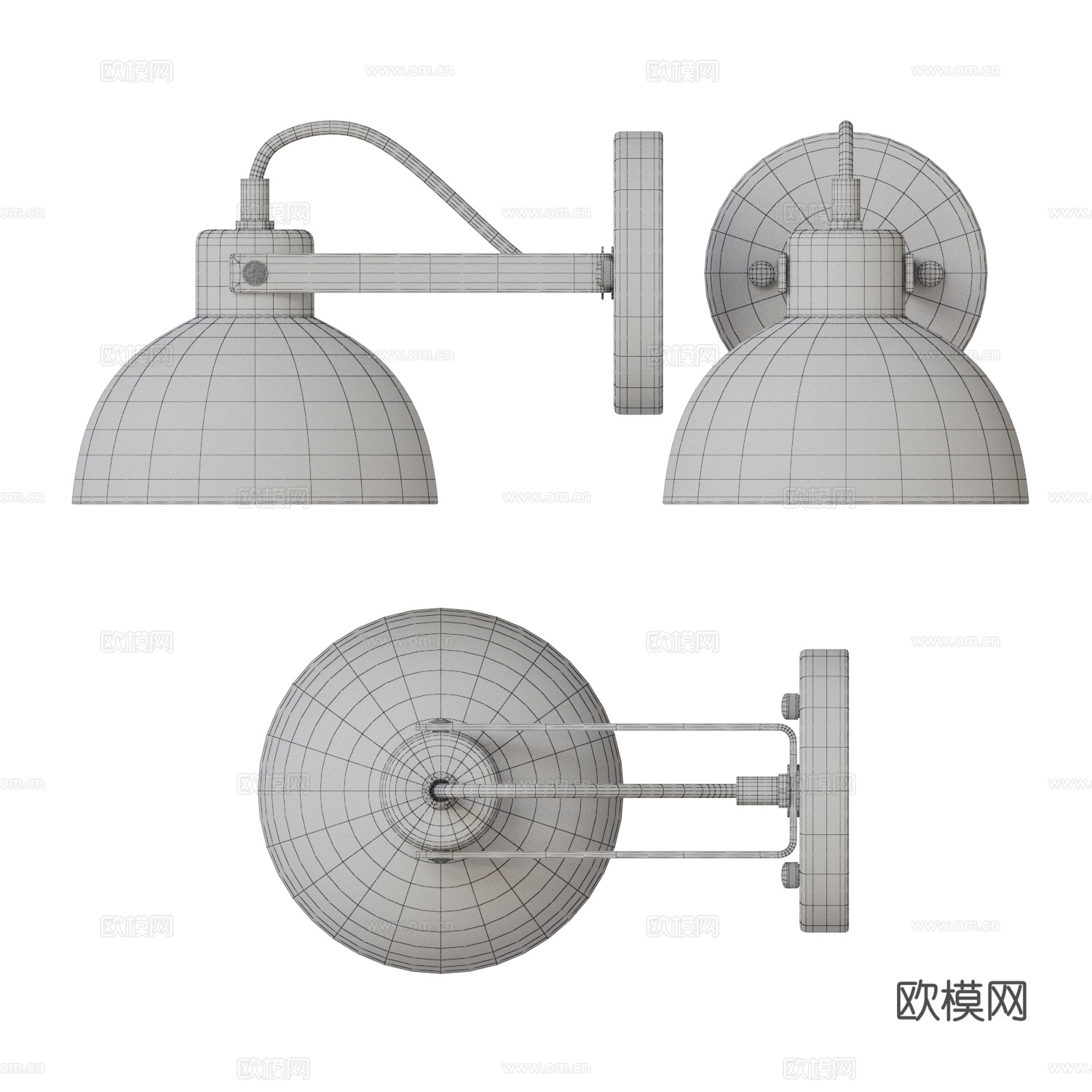 现代北欧装饰壁灯3d模型