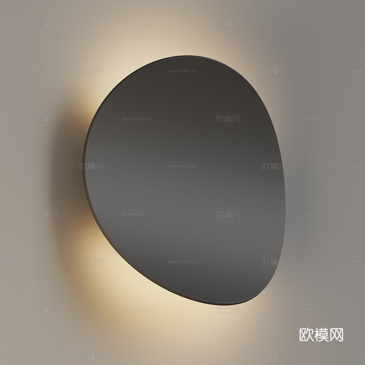 现代极简金属装饰壁灯3d模型