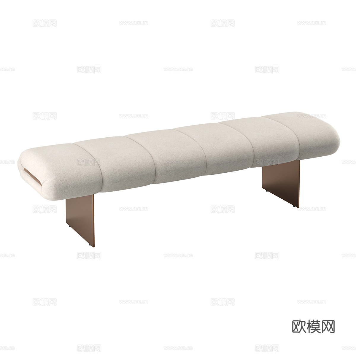 现代简约沙发矮凳 矮凳 简约凳子 方形凳子3d模型