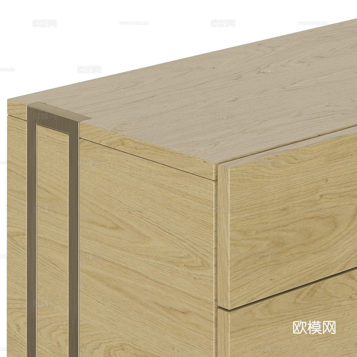 现代轻奢实木电视柜3d模型