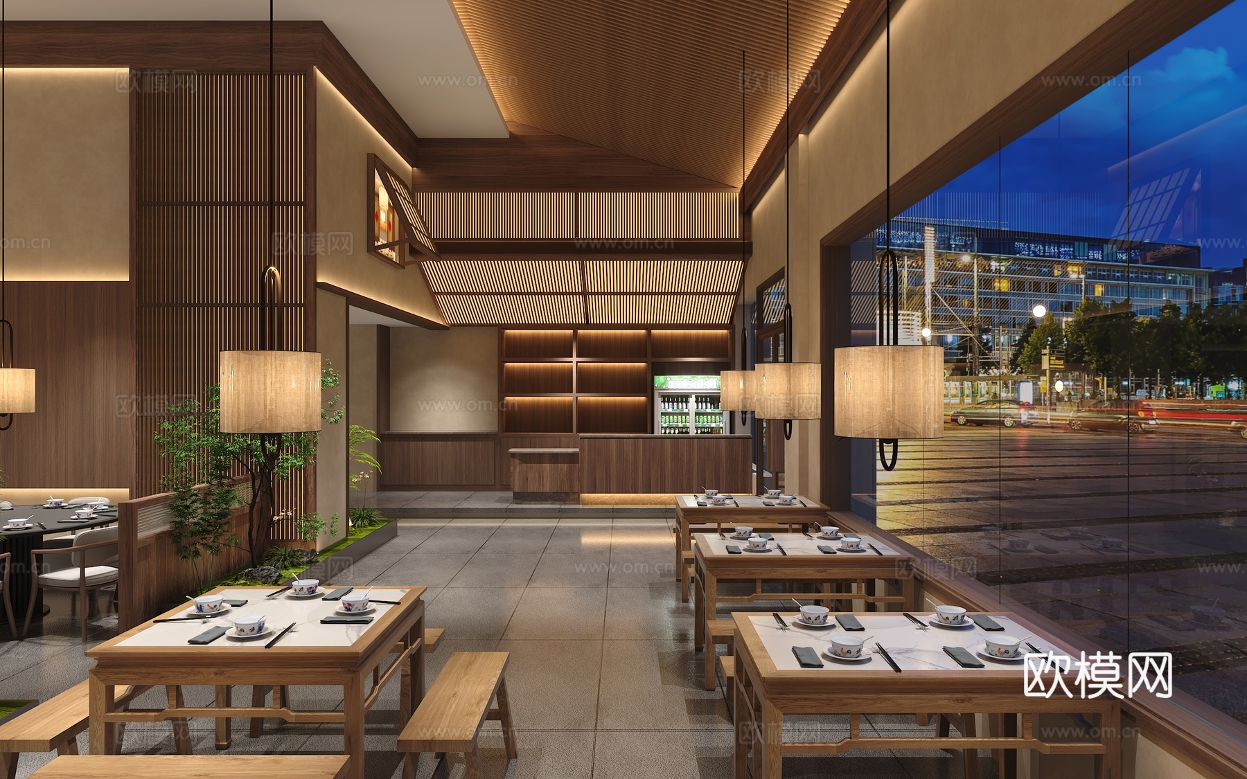 餐厅 餐饮店3d模型