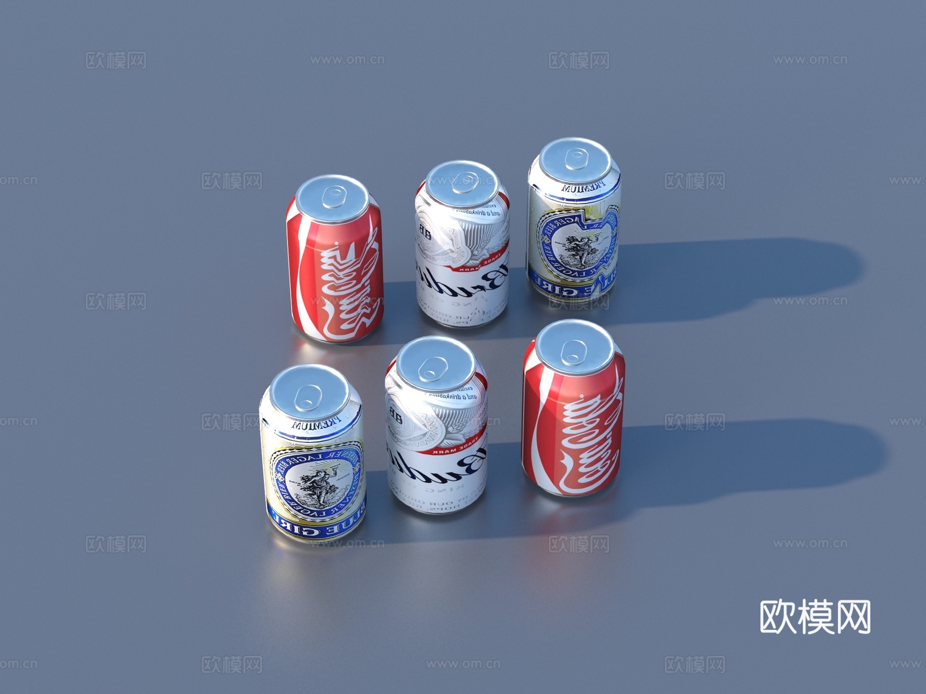 饮料 易拉罐 汽水3d模型