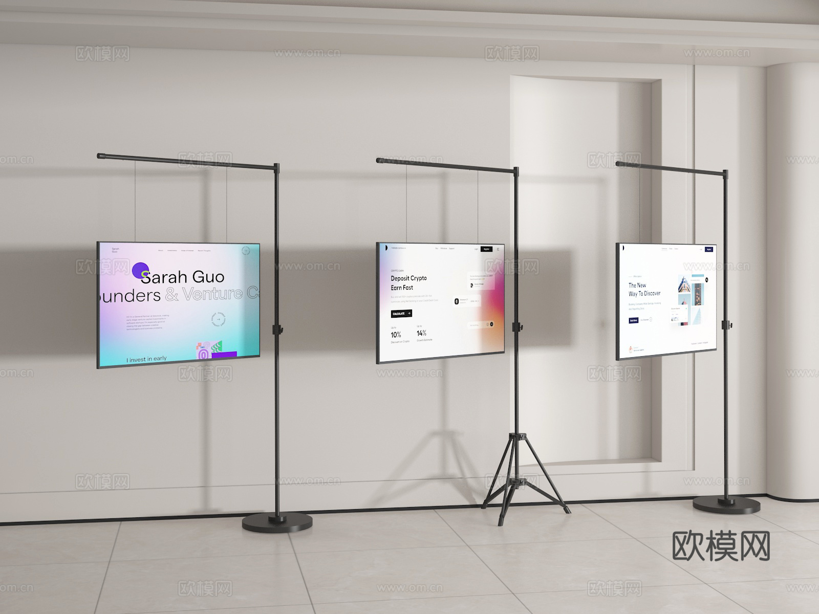 广告展架3d模型