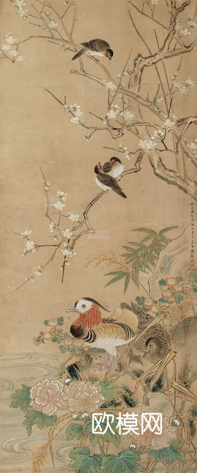 新中式中式其他挂画_现代中式花鸟挂画_艺术挂画_国画_古画_