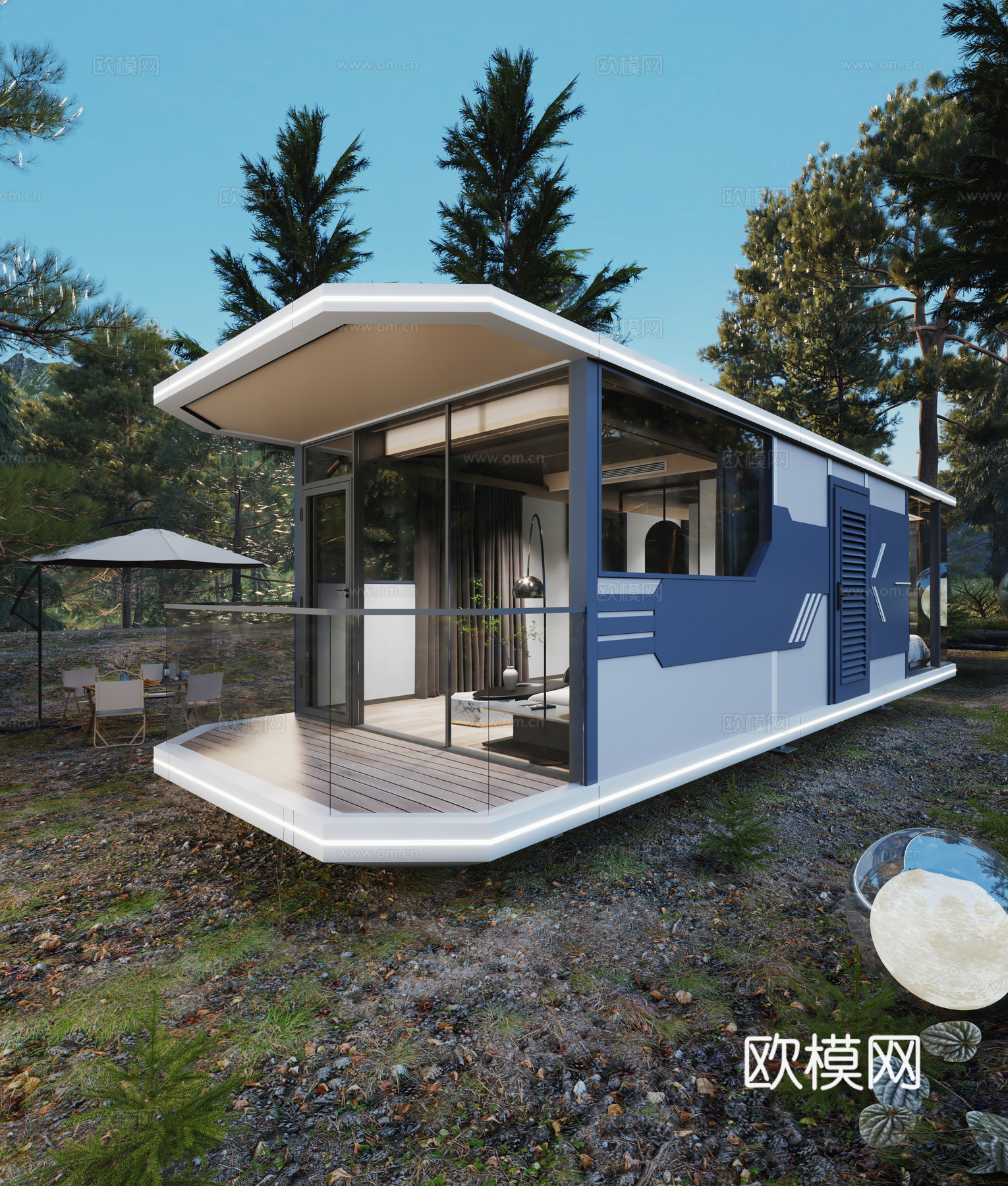太空舱森林3d模型