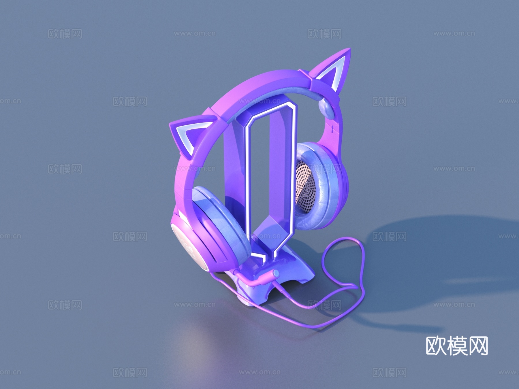 耳机 蓝牙耳机 头戴式耳机3d模型