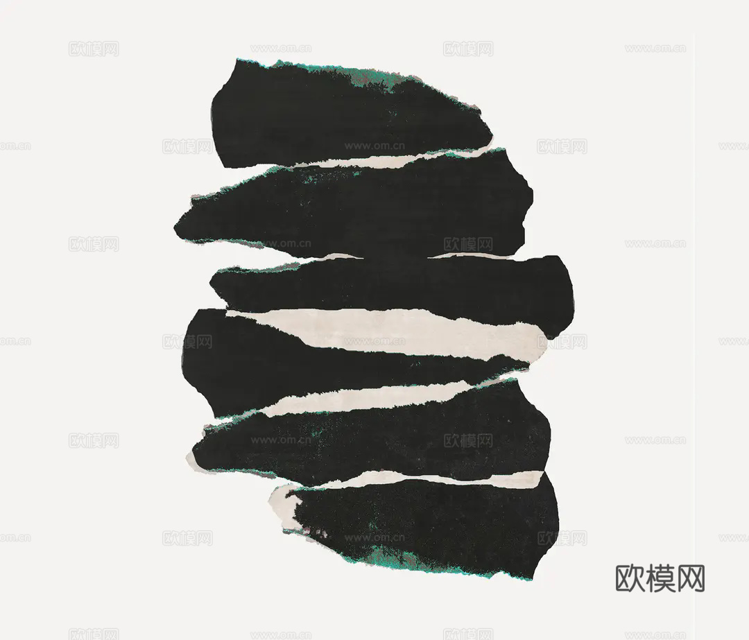 黑白不规则地毯